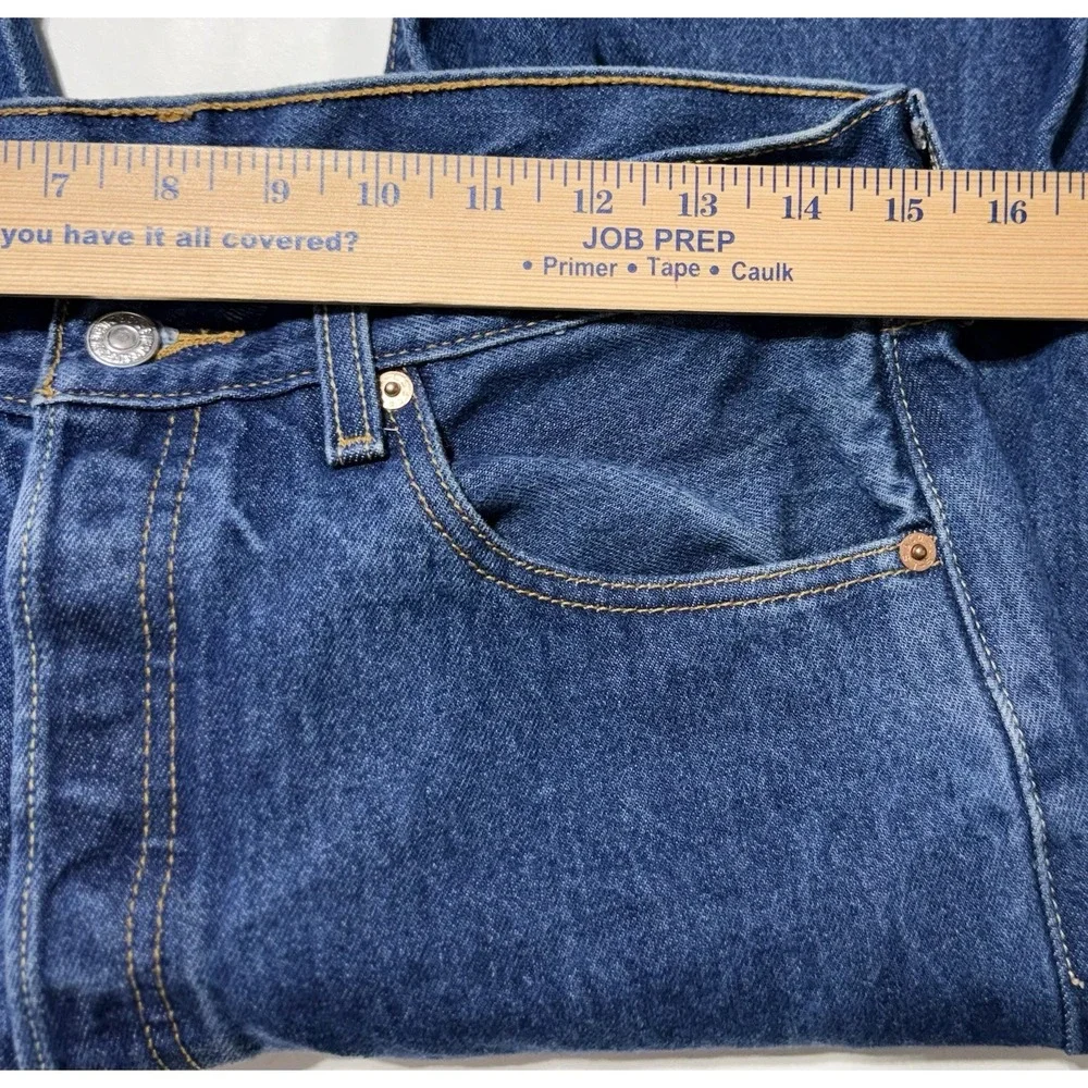 Levis 501 XX Mens Jeans 33x33 Fits 32x30 Blue Denim Button Fly Straight